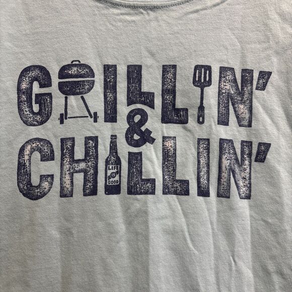 Life is Good Crusher Grillin & Chillin Long Sleeve Crew Neck T-Shirt Men's Large - Picture 6 of 16